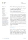Hair Follicle Organoids: Advances in Construction, Applications, and Translational Challenges
