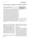 Skin Changes in Pediatric Transplant Patients