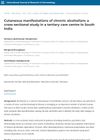 Cutaneous Manifestations of Chronic Alcoholism: A Cross-Sectional Study in a Tertiary Care Centre in South India