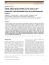 Topical Valproic Acid Increases Hair Count in Male Patients with Androgenetic Alopecia: A Randomized, Comparative, Clinical Feasibility Study Using Phototrichogram Analysis