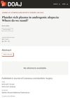 Platelet Rich Plasma in Androgenic Alopecia: Where Do We Stand?