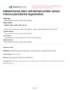Mesenchymal Stem Cell-Derived Protein Extract Induces Periodontal Regeneration