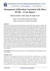 Management of Hirsutism Associated With Obese PCOD: A Case Report