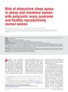 Risk of Obstructive Sleep Apnea in Obese and Nonobese Women with Polycystic Ovary Syndrome and Healthy Reproductively Normal Women