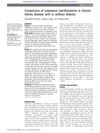 Comparison of Cutaneous Manifestations in Chronic Kidney Disease With or Without Dialysis