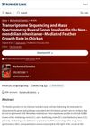 Transcriptome Sequencing and Mass Spectrometry Reveal Genes Involved in Non-Mendelian Inheritance-Mediated Feather Growth Rate in Chickens