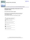 Defining Social Housing: A Discussion on the Suitable Criteria