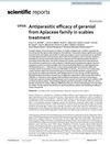 Antiparasitic Efficacy of Geraniol from Apiaceae Family in Scabies Treatment