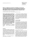 Effects of Epidermal Growth Factor, Fibroblast Growth Factor, Minoxidil, and Hydrocortisone on Growth Kinetics in Human Hair Bulb Papilla Cells and Root Sheath Fibroblasts Cultured In Vitro
