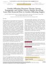 Gender-Affirming Hormone Therapy Among Transgender and Gender Diverse Patients Receiving Laser Hair Removal Prior to Gender-Affirming Surgery