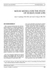 Mouse Models for the Study of Human Hair Loss