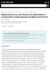 Euphemism as a Core Feature of Patientese: A Comparative Study Between English and French