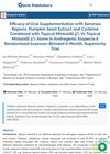 Efficacy of Oral Supplementation with Serenoa Repens, Pumpkin Seed Extract, and Cysteine Combined with Topical Minoxidil 5% Versus Topical Minoxidil 5% Alone in Androgenic Alopecia: A Randomized Assessor-Blinded 6-Month Superiority Trial