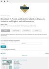Strontium: A Potent and Selective Inhibitor of Sensory Irritation and Topical Anti-inflammatory