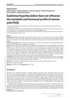 Subclinical Hypothyroidism Does Not Influence the Metabolic and Hormonal Profile of Women with PCOS