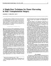 A Single-Scar Technique for Donor Harvesting in Hair Transplantation Surgery