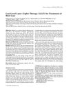 Low-Level Laser Therapy for Treatment of Hair Loss