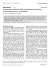 Regenerative Medicine Meets Mathematical Modelling: Developing Symbiotic Relationships