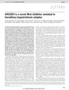 APCDD1 Is a Novel Wnt Inhibitor Mutated in Hereditary Hypotrichosis Simplex