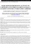 Hair Growth Promoting Activity of Carthamus Tinctorius Florets Extract-Loaded Nanostructured Lipid Carriers