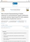 Non-Invasive Biomonitoring of Infant Exposure to Environmental Organic Pollutants in North-Western Spain Based on Hair Analysis: Identification of Potential Sources