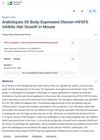 Arabidopsis Oil Body-Expressed Oleosin-rhFGF5 Inhibits Hair Growth in Mice