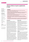 Adverse Effects of Sports Supplements in Men