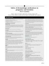 Safety of Dermatologic Medications in Pregnancy and Lactation