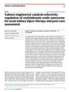 Valence-Engineered Catalysis-Selectivity Regulation of Molybdenum Oxide Nanozyme for Acute Kidney Injury Therapy and Post-Cure Assessment