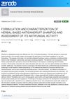 Formulation and Characterization of Herbal-Based Antidandruff Shampoo and Assessment of Its Antifungal Activity
