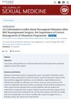 Informative Leaflet About Neovaginal Dilatation After MtF Reassignment Surgery: The Importance of Correct Management of Dilatation Programme