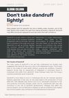 Don't Take Dandruff Lightly!