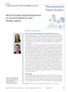 Recent European Legal Developments on Second Medical Uses and Dosage Regimes
