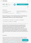 Recent Progress in Understanding the Effect of Sympathetic Nerves on Hair Follicle Growth
