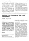 Minoxidil for Severe Hypertension After Failure of Other Hypotensive Drugs