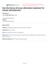 Can Thyme Oil Be an Alternative Treatment for Human Demodicosis?