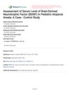 Assessment of Serum Level of Brain-Derived Neurotrophic Factor in Pediatric Alopecia Areata: A Case-Control Study