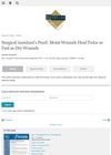 Surgical Assistant’s Pearl: Moist Wounds Heal Twice as Fast as Dry Wounds