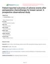 Patient-Reported Outcomes of Adverse Events After Perioperative Chemotherapy for Breast Cancer: A Prospective Observational Study