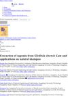 Extraction of Saponin From Gleditsia Sinensis Lam and Applications on Natural Shampoo