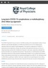 Long-Term COVID-19 Complications: A Multidisciplinary Clinic Follow-Up Approach