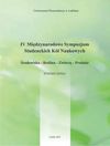 IV International Symposium of Student Scientific Circles: Environment - Plant - Animal - Product Abstracts