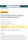 Use of Botulinum Toxin for Androgenic Alopecia: A Systematic Review