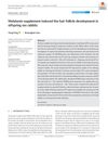 Melatonin Supplement Induced Hair Follicle Development in Offspring Rex Rabbits
