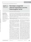 Nonclassic Congenital Adrenal Hyperplasia and the Heterozygote Carrier