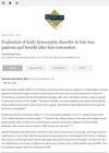 Evaluation of Body Dysmorphic Disorder in Hair Loss Patients and Benefit After Hair Restoration