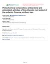 Phytochemical Composition, Antibacterial and Antioxidant Activities of the Ethanolic Root Extract of the Endemic Onosma, Northern Iran