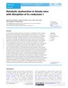 Metabolic Dysfunction in Female Mice with Disruption of 5α-Reductase 1