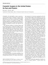 Cosmetic Surgery in the United States: Its Past and Present