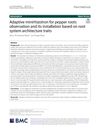 Adaptive Minirhizotron for Pepper Roots Observation and Its Installation Based on Root System Architecture Traits